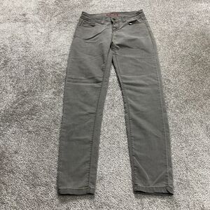 April Girl Jeans Juniors 7 Gray Skinny Denim Mid Rise Stretch Slim Casual 30x29